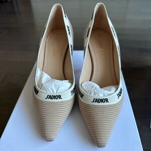 Brand new nude dior jadior kitten heels